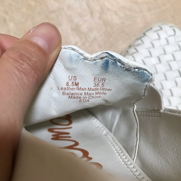 Sam Edelman Eda White Leather Sneakers Size 6.5 - Picture 8 of 8